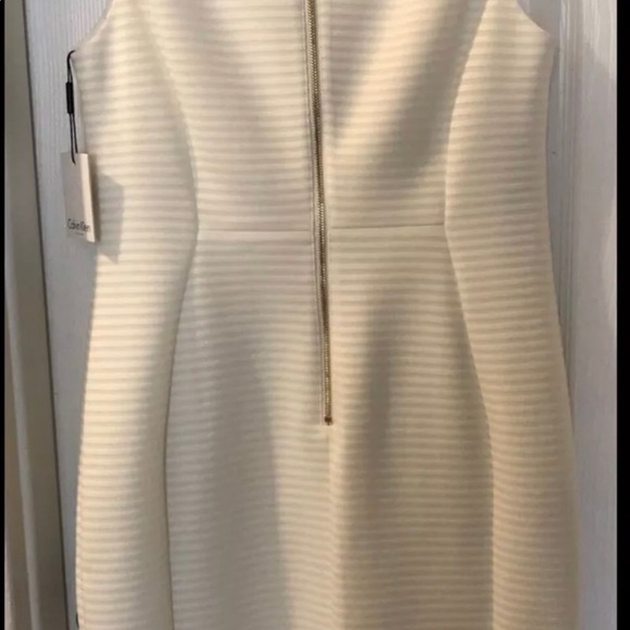 Calvin Klein fitted dress knee length sleeveless, NWT - Picture 3 of 5